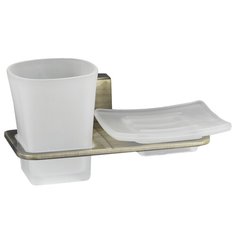 Стакан в ванную WasserKRAFT Exter K-5226 с мыльницей
