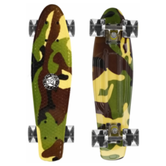 Скейт Cruiser Board "Street Hit" Graphics Камуфляж со светящимися колесами