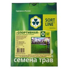 Семена газона смесь трав SORTLINE Спортивная 1кг, коробка