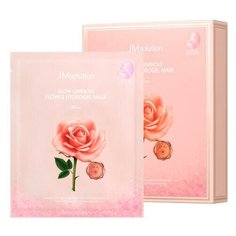 Гидрогелевая маска с экстрактом дамасской розы GLOW LUMINOUS FLOWER HYDROGEL MASK ROSE, 30мл JM Solution