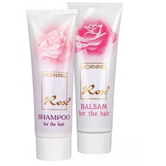 Набор Утренняя роза: Бальзам ополаскиватель для волос 85г и Шампунь с экстрактом шиповника 76г Свобода