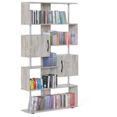 Стеллаж Рафнат с дверками, цвет дуб юкон