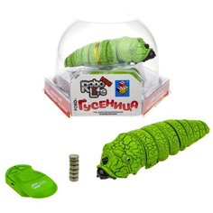 Интерактивная игрушка 1Toy Робо-Гусеница, салатовая (Т18755)