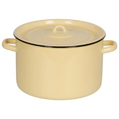 КАСТРЮЛЯ ЭМАЛИРОВ. С КРЫШКОЙ 7 Л (1/2) "СТАЛЬЭМАЛЬ" 2С18