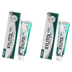 Укрепляющая эмаль леч.-проф. з/паста c экстрактами трав "Xylitol Pro Clinic" комплект 130 г х 2шт Mukunghwa