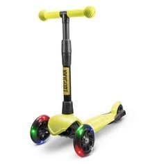 Самокат для девочки !Дерзкая Леди Style детский трехколесный бесшумное шасси Super-CHASSIS 3-колесный 3 года гарантии, желтый !Дерзкий