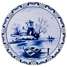 Поднос сервировочный blau weiss диаметр 40 см без упаковки Agness (913-132)