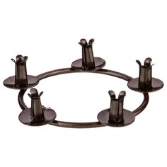 Подсвечник на 5 свечей высота 4 см Adpal (348-657)