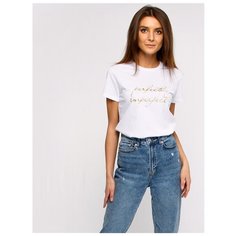 Футболка ЖДФК269001/"Рафинад"/белый//Perfectly imperfect Gold////100-164 Апрель