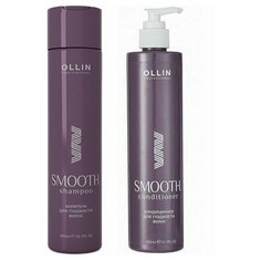 OLLIN SMOOTH HAIR Набор (Кондиционер для гладкости волос 300 мл+Шампунь для гладкости волос 300 мл)