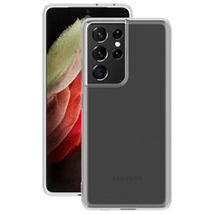 Чехол накладка для Samsung Galaxy S21 Ultra, прозрачный, толщина 1,5 мм, Deppa