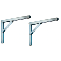 Консоль (кронштейн) VОRMANN Multi-Line складная 200х300х30 мм, 200 кг, цвет цинк (2 шт в уп.) Vormann