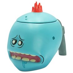 Кружка Rick And Morty: Mr. Meeseeks 3D с крышкой (450 мл.) Ab Ystyle
