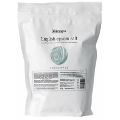Английская магниевая соль Эпсом для ванн косметическая (EPSOM SALT) для похудения, тела и ног с натуральным маслом эвкалипта 4 кг Marespa