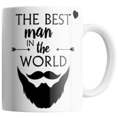 Кружка Студия Белка "The best man in the world" белая