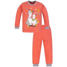 Пижама детская 802п, Утенок, размер 56(рост 98) коралл_лама (свитшот+штаны)