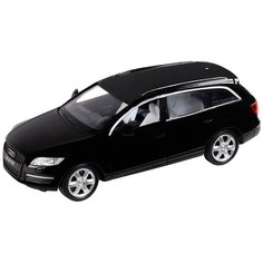 Машинка игрушка Audi Q7, металлическая, ТМ "Автопанорама", масштаб 1:32, цвет черный, инерция, свет, звук, открываются двери