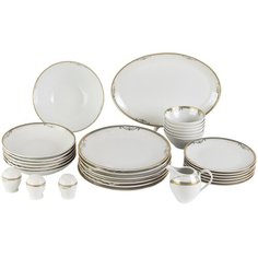 Столовый сервиз Classic 1342-T на 6 персон/ Wertvolle perle Germany/ Столовый набор/ 30 предмета/ Фарфор
