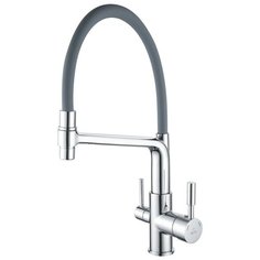 Смеситель для кухни с гибким изливом и подключением фильтра Rose R658