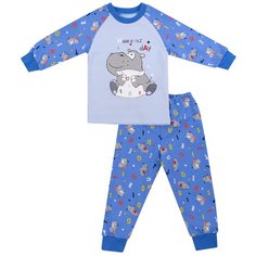 Пижама для мальчика ПЖ-1817, Утенок, размер 60(рост 110-116) голубой_бегемот