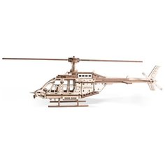 Сборная модель вертолета "Эдисон" - деревянный конструктор Lemmo