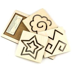 Развивающее пособие из дерева Межполушарная доска Звезда Woodland