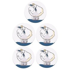 Крючок самоклеящийся Tatkraft FUNNY SHEEP LINDA. Набор 5шт.