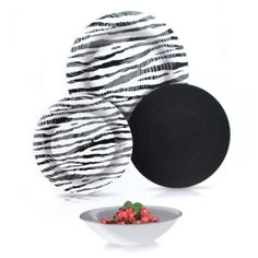 Столовый сервиз AMB JUNIA BLACK 24 предмета 6 персон Luminarc