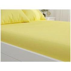 Простынь на резинке Simple House "Yellow Cream" 90х200 см