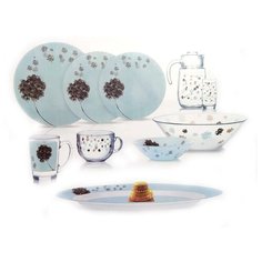 Столовый сервиз AMB STELLA BLUE 46 предметов 6 персон Luminarc