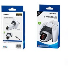 Зарядная док станция подставка для Dualshock PS5 с индикацией (Dobe TP5-0515B)