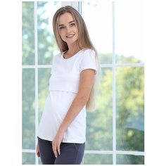 Джемпер для беременных и кормящих женщин 1-125505А белый 44 ФЭСТ