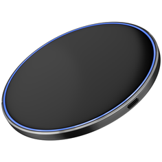 Беспроводное зарядное устройство Wireless QI GCR с поддержкой быстрой зарядки до 15W и LED подсветкой