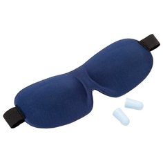 Маска и беруши для сна 3D «Сладкие сны» темно-синяя Bradex