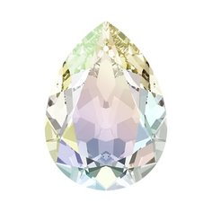 Стразы Swarovski Crystal AB, 18*13 мм, кристалл, 4 шт, в пакете, перламутр