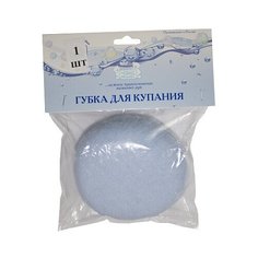 8800-53 Губка для купания серии "Наша мама" 1шт голубой