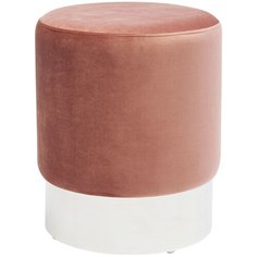 KARE Design Пуф Cherry, коллекция "Вишня" 35*42*35, Полиэстер, Полиуретан, Сталь, ДСП, Розовый
