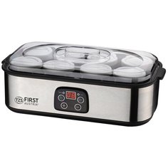 Йогуртница FIRST FA-5120-2 Stell 30 Вт., емкость 8 контейнеров х 190 мл., таймер 48 часов, стальной