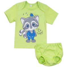 Комплект для малышей,футболка и трусики под памперс,706п,Утенок размер
