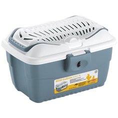 Переноска для животных Stefanplast Mini Gulliver до 2,5 кг синяя 40 х 30 х 24 см (1 шт)