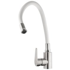 Смеситель для кухни с гибким силиконовым изливом HAIBA