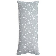 Подушка ортопедическая (Валик) с лузгой гречихи AMARO HOME Eco Line 20х50 см, (Звезды серый)