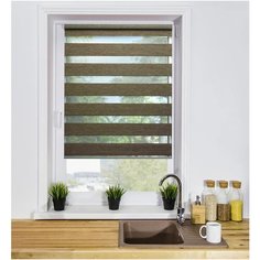 Рулонная штора LM DECOR "Винтаж" 04, 100х160см.