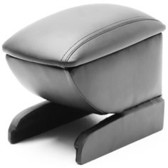 Подлокотник в штатное место Alvi-Style для Audi A4 B8 2009-2015, чёрный, с фиксацией крышки магнитами, на консоль