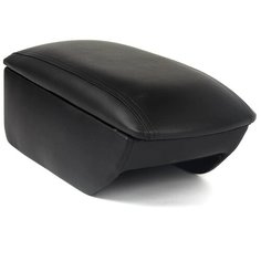 Подлокотник в штатное место Alvi-Style для Volkswagen Passat B5 1997-2005, чёрный, с фиксацией крышки магнитами, на консоль