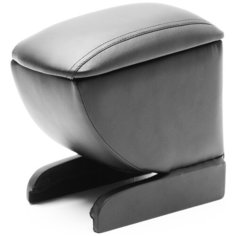 Подлокотник в штатное место Alvi-Style для Skoda Octavia Tour 1999-2004, чёрный, с фиксацией крышки магнитами, на консоль