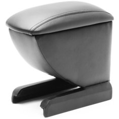 Подлокотник в штатное место Alvi-Style для Volkswagen Polo V 2010-, чёрный, с фиксацией крышки магнитами, на консоль