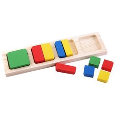 Рамка-вкладыш Томик Геометрия Квадрат (332), 10 дет.