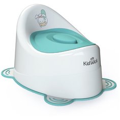 KidWick горшок Улитка с крышкой белый/бирюзовый