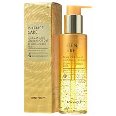 TONY MOLY гель для умывания с муцином улитки и золотом Intense Care Gold 24K Snail Cleansing Oil Gel, 190 мл